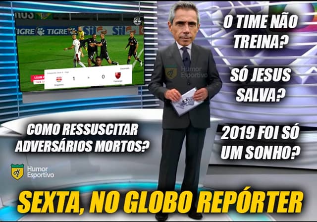 Meme: Bragantino x Flamengo - Paulo Sousa