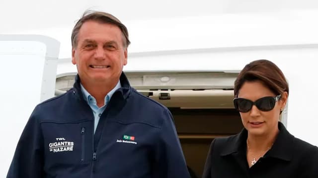 Bolsonaro e Michelle Bolsonaro