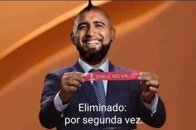 Meme: Chile fora da Copa