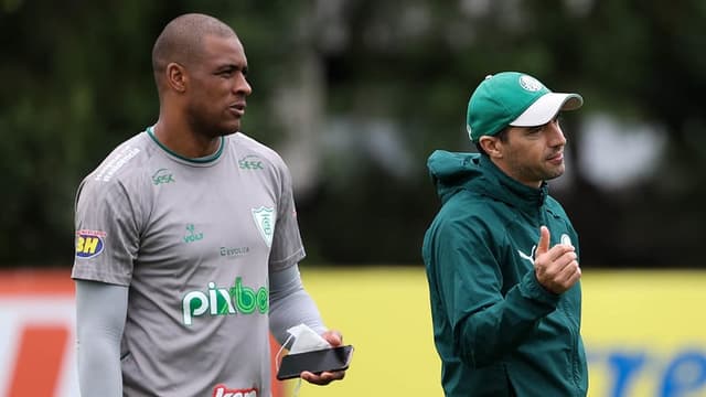 Palmeiras treino - Jailson e Abel