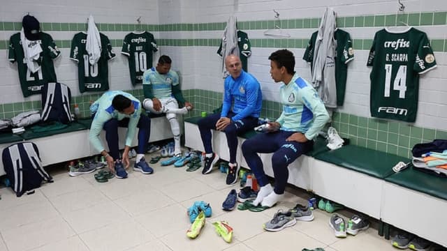 Vestiário Palmeiras - Coritiba x Palmeiras