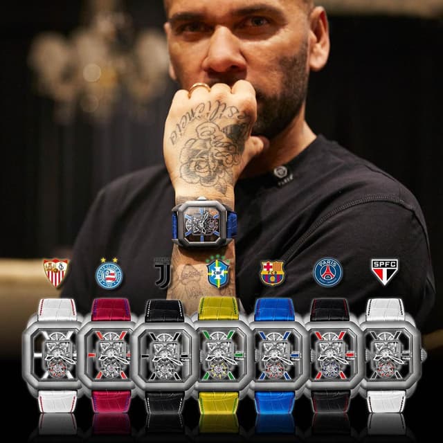 Daniel Alves - linha de relógios