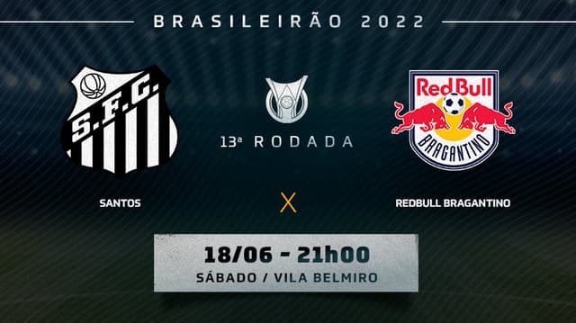 Chamada - Santos x RedBull Bragantino