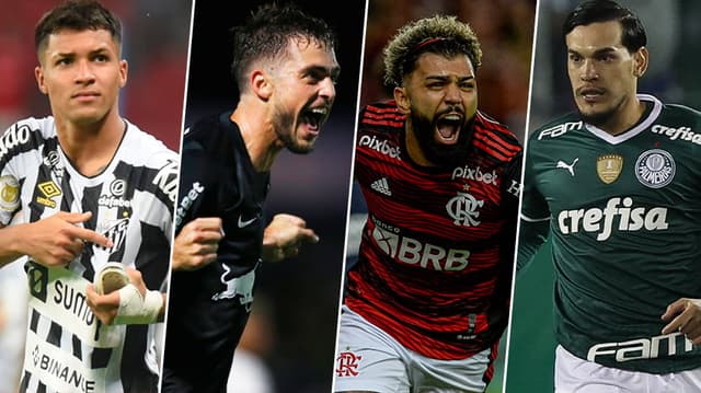 Craque da Rodada - Marcos Leonardo, Hyoran, Gabigol e Gustavo Gomez