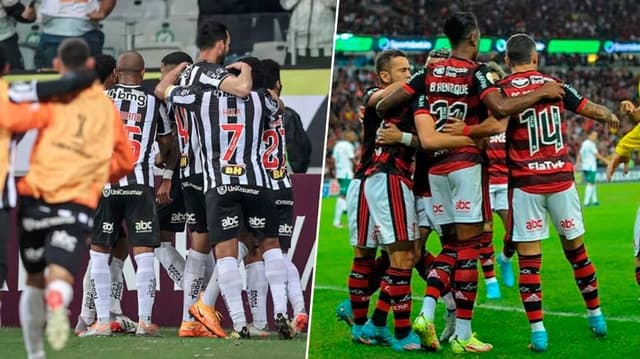 Atlético Mineiro reunidos e do Flamengo reunidos