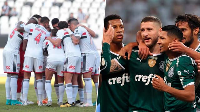 São Paulo reunidos e do Palmeiras