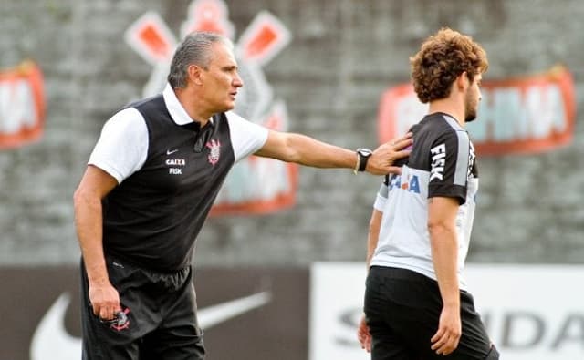 Tite e Alexandre Pato - Corinthians