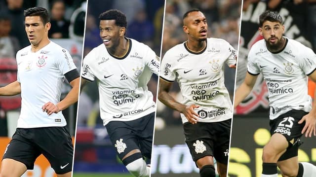 Balbuena, Gil, Raul Gustavo e Bruno Mendes - Corinthians