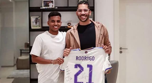 Rodrygo e Joel Jota