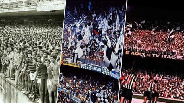 Corinthians, Flamengo e Atlético - torcidas