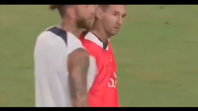 Sérgio Ramos e Lionel Messi