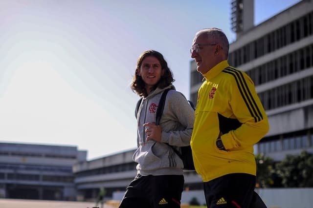 Dorival Júnior e Filipe Luís - Flamengo