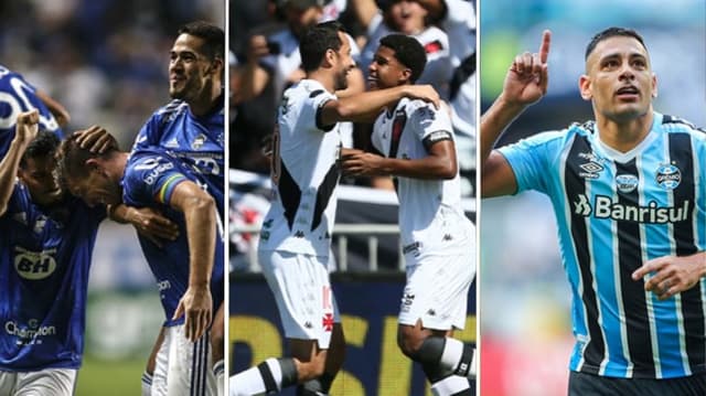 cruzeiro, vasco e grêmio