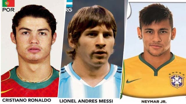 Cristiano Ronaldo, Messi e Neymar