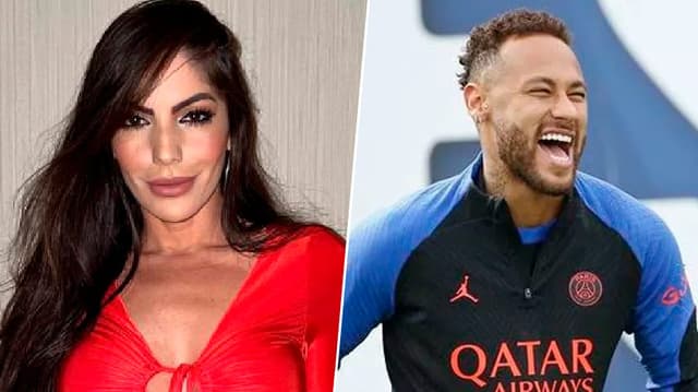 ex-BBB Anamara e Neymar.