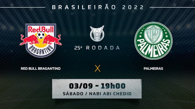 Chamada Red Bull Bragantino x Palmeiras