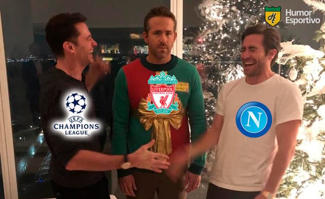 Meme: Napoli 4 x 1 Liverpool