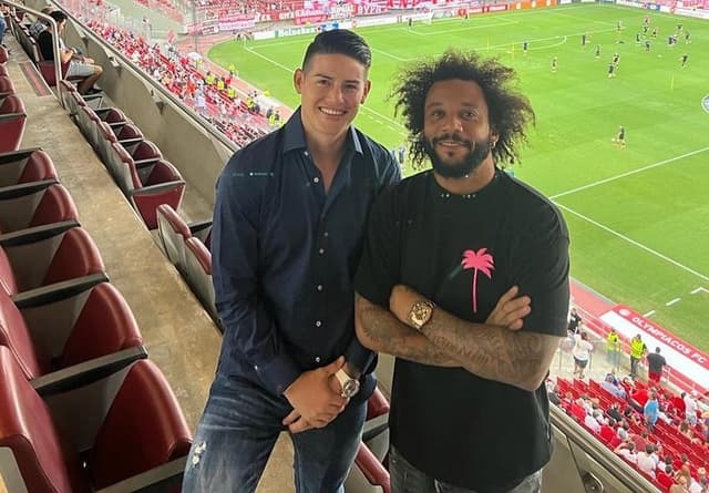 James Rodríguez e Marcelo - Olympiacos