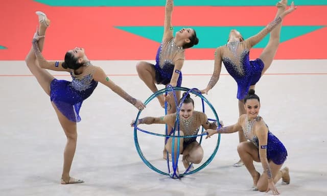 Equipe brasileira ginástica rítmica