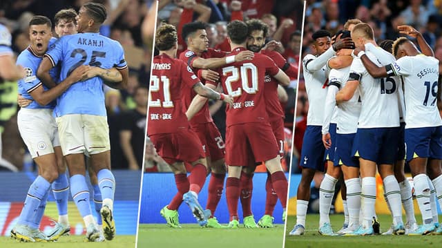 Comemoração do Manchester City, Liverpool e Tottenham