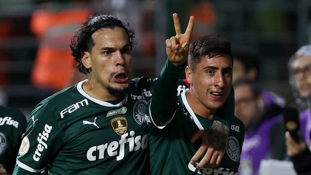 Gómez e Merentiel - Palmeiras x Santos