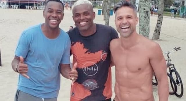 Robinho e Diego Ribas