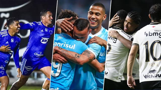 Montagem Cruzeiro, Grêmio e Vasco