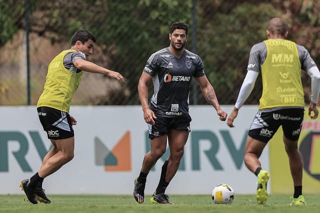 Atlético MG encerrou treinos para encarar o Santos nesta quarta-feira, às 21h30