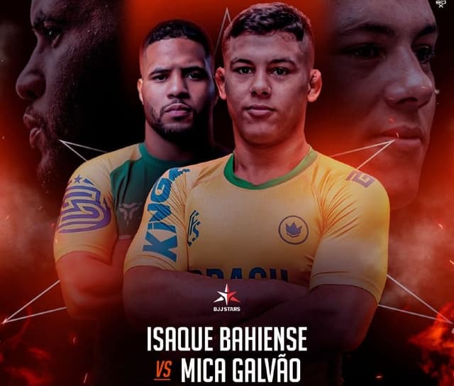 Mica Galvão e Isaque Bahiense se enfrentam em uma das superlutas do BJJ Stars 9