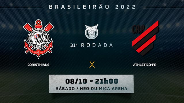 Chamada Corinthians x Athletico-PR