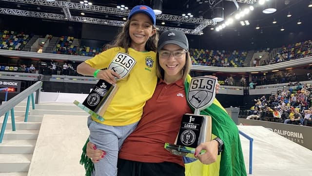 Rayssa Leal e Letícia Bufoni são esperanças de mais medalhas para o Brasil no Skate