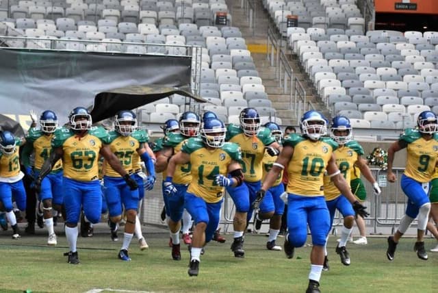 Seleção Brasileira de futebol americano foi convocada no mês passado para seletiva para o Mundial