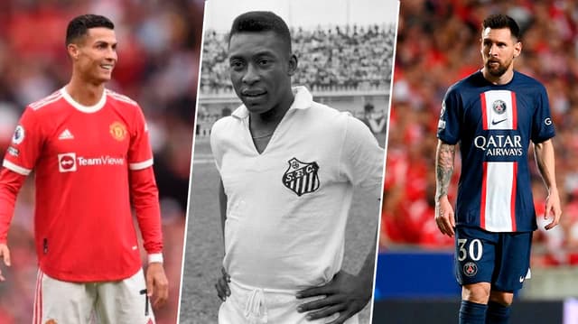 Capa Cristiano Ronaldo, Pelé e Messi