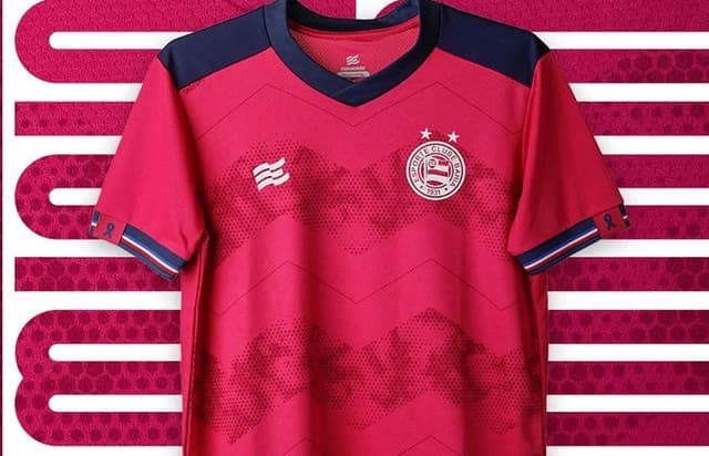 Camisa do Bahia em homenagem ao Outubro Rosa