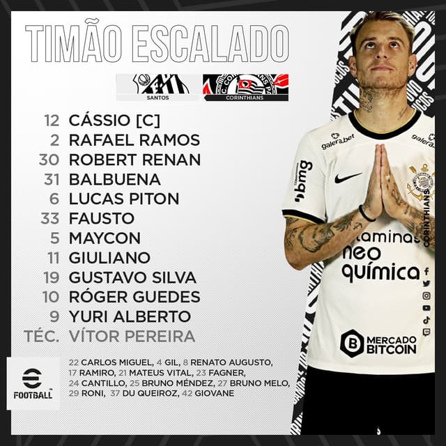 Escalação Corinthians