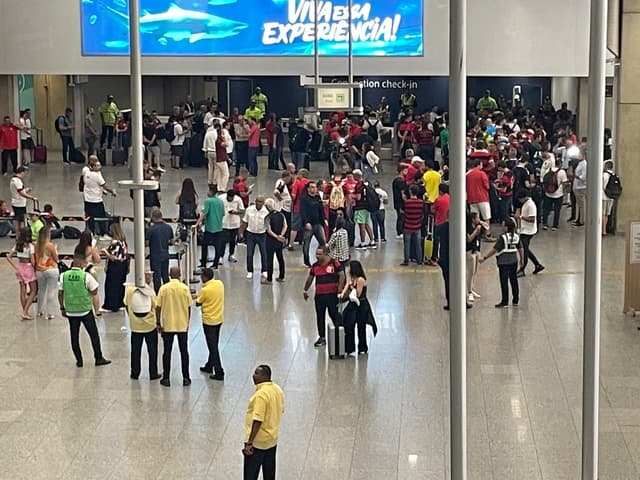 Torcedores Flamengo Aeroporto