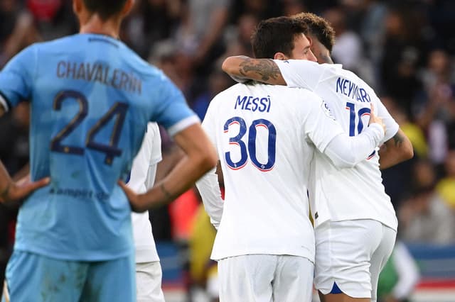 PSG x Troyes - Messi e Neymar