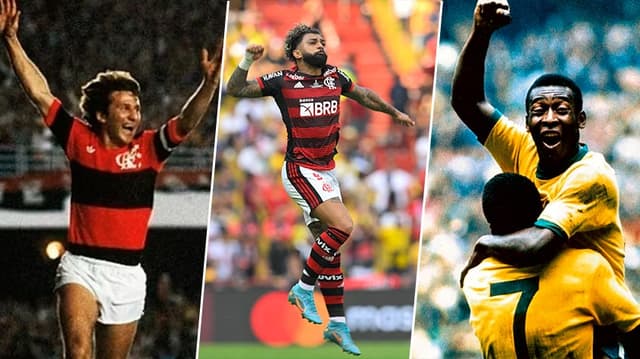 Capa Gabigol, Zico e Pele