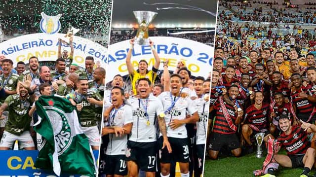 Palmeiras 2018, Corinthians 2017 e Flamengo 2019