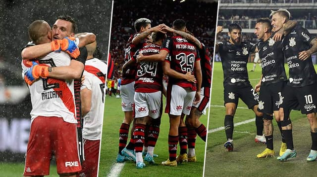 Montagem River Plata, Flamengo e Corinthians