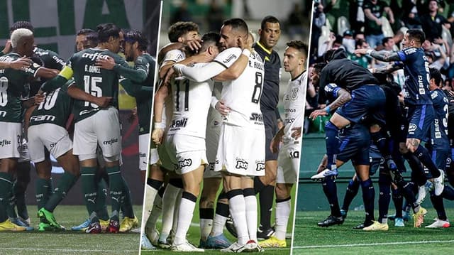 Palmeiras, Corinthians e Coritiba