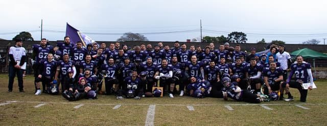 Ponta Grossa Phantoms ficou em terceiro lugar na Copa PR de futebol americano