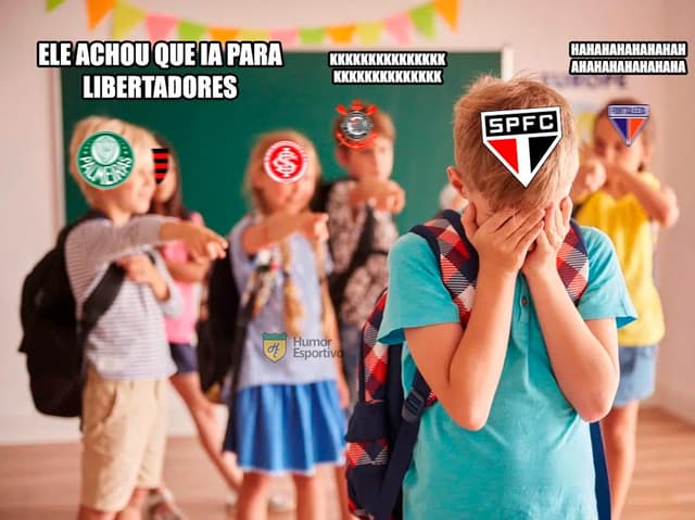 Meme: São Paulo fora da Libertadores