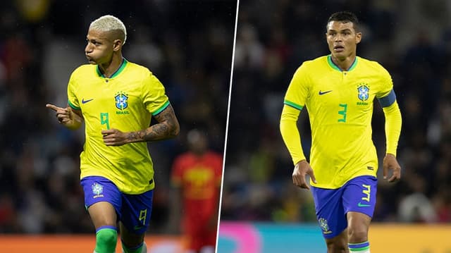 Richarlison e Thiago Silva