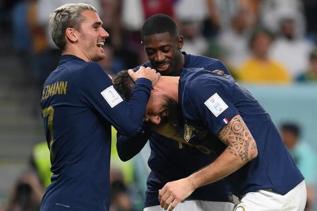 Griezmann, Giroud e Dembélé - França x Austrália