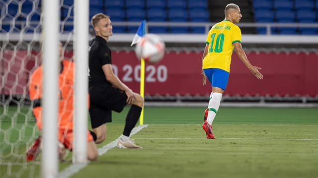 Brasil x Alemanha pela primeira rodada dos Jogos Olímpicos Tóquio 2020. Richarlison