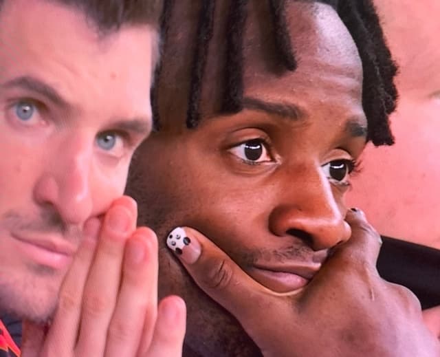 Batshuayi com unha pintada - Bélgica x Marrocos