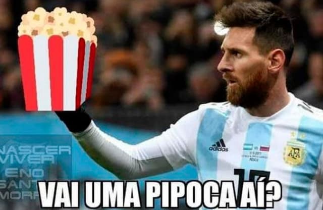 Meme: Messi pipoca