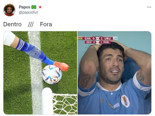 Meme: Uruguai eliminado