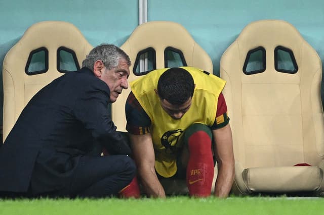 Fernando Santos e Cristiano Ronaldo - Portugal x Suíça